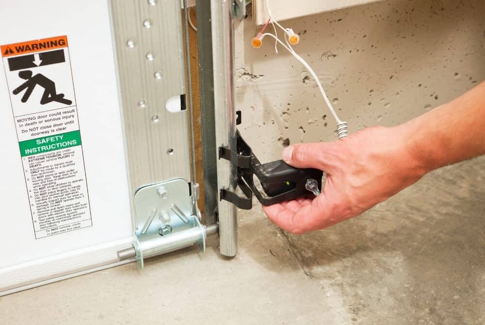 adjusting garage door sensors